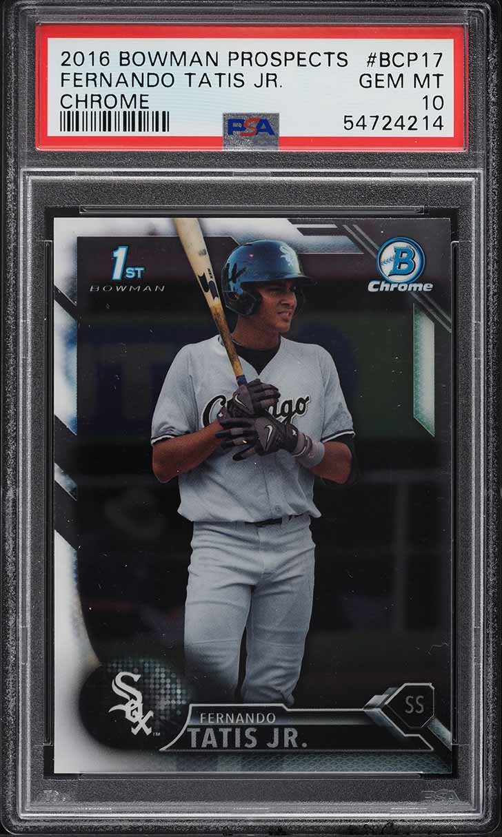 2016 Bowman Chrome Fernando Tatis Jr. PROSPECT #BCP17 PSA 10 GEM MINT