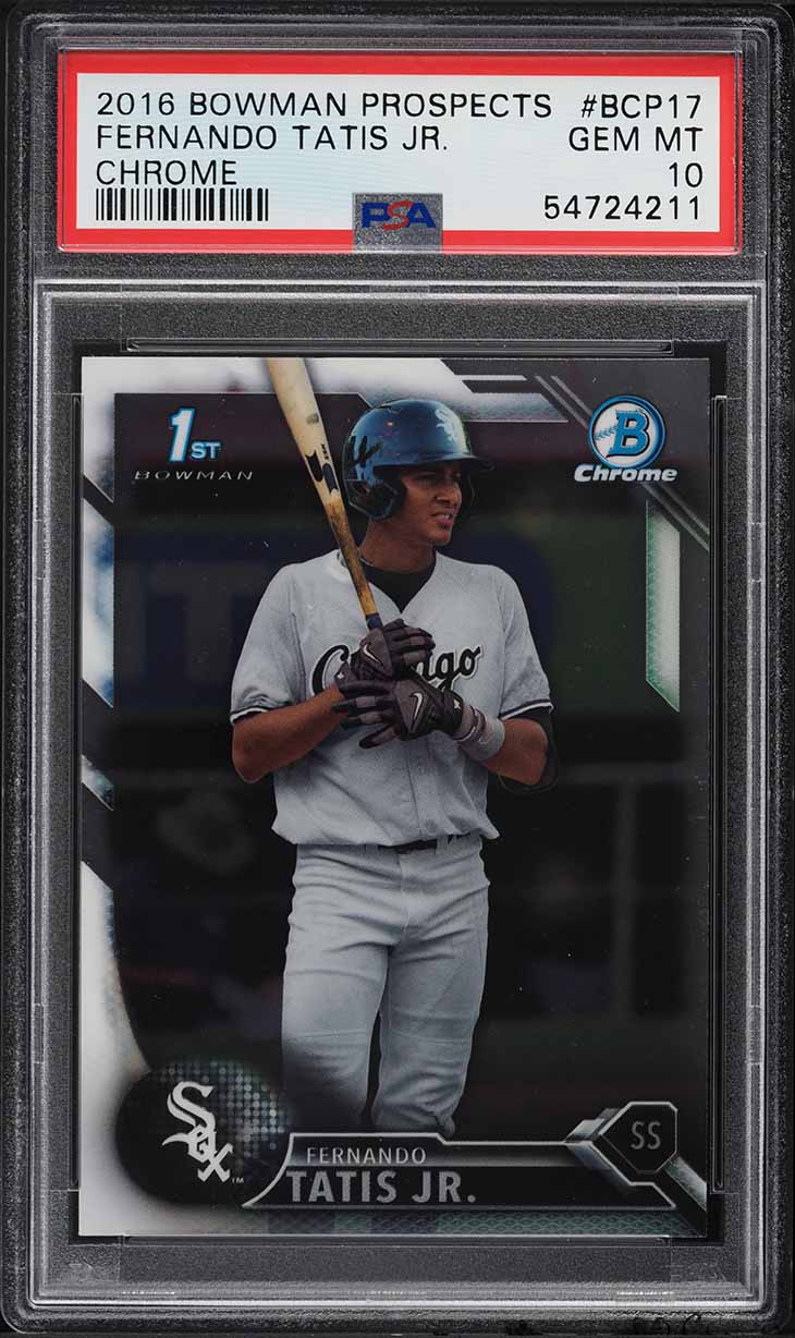 2016 Bowman Chrome Fernando Tatis Jr. PROSPECT #BCP17 PSA 10 GEM MINT