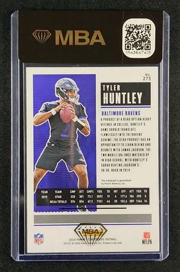 2020 Panini Contenders Tyler Huntley ROOKIE AUTO #273 MBA AUTH