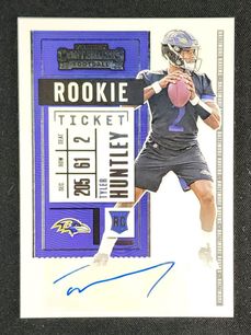 2020 Panini Contenders Tyler Huntley ROOKIE AUTO #273 MBA AUTH