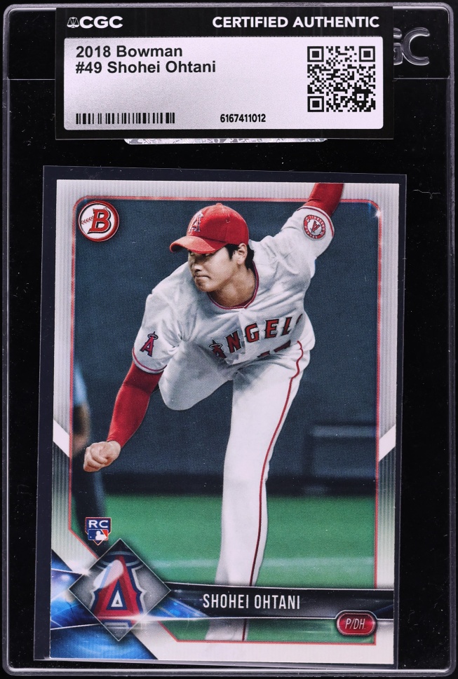 2018 Bowman Shohei Ohtani ROOKIE #49 CGC AUTH