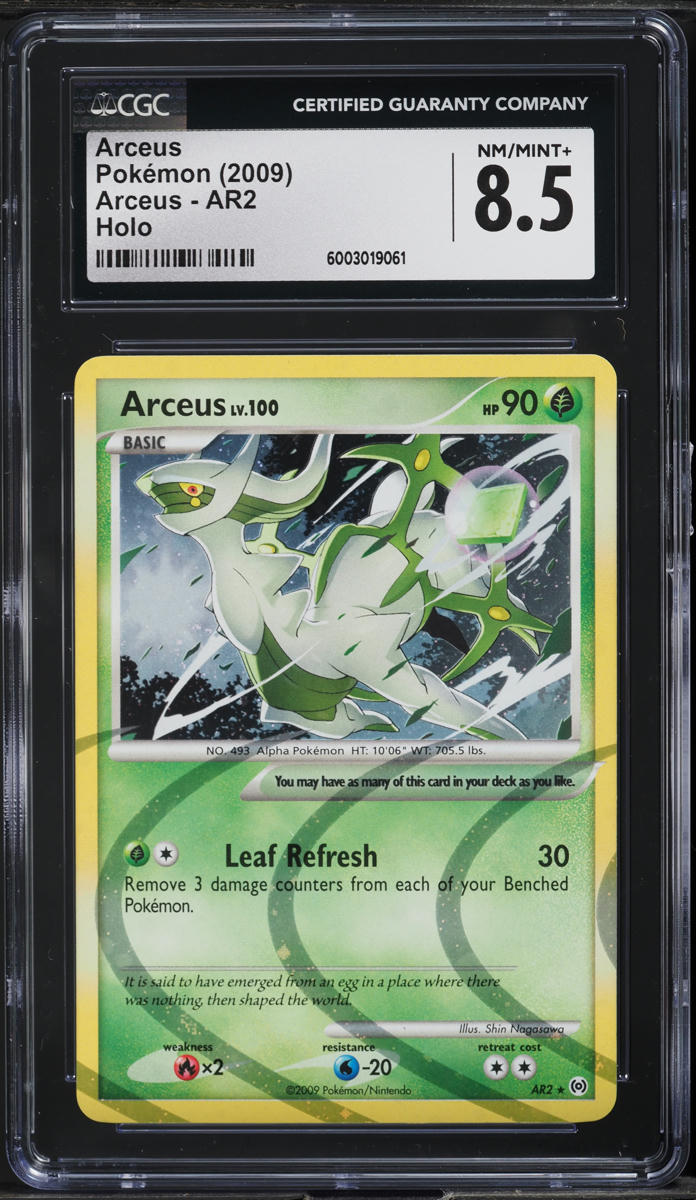 2009 Pokemon Platinum Arceus Holo Arceus #AR2 CGC 8.5 NM-MT+