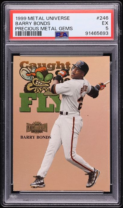 1999 Metal Universe Precious Metal Gems PMG Barry Bonds /50 #246 PSA 5 EX