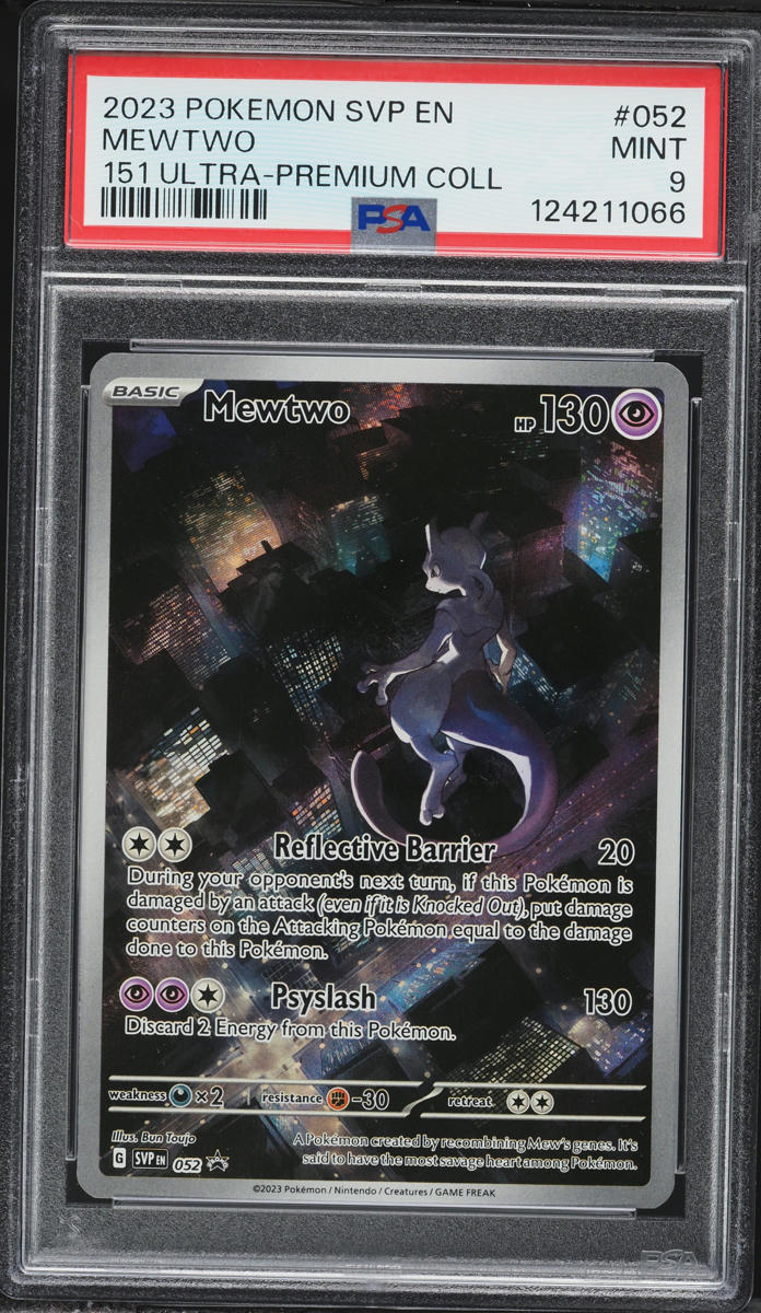 2023 Pokemon Scarlet & Violet Promo 151 Ultra Premium Collection Full Art Mewtwo #52 PSA 9 MINT