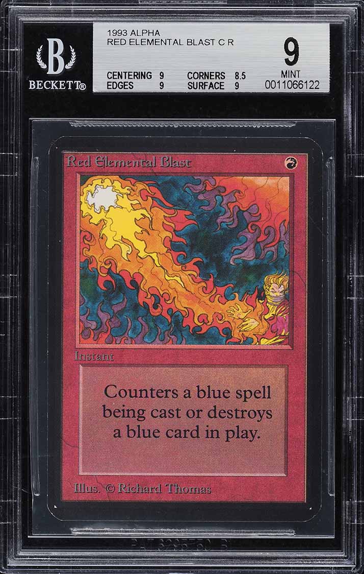 1993 Magic The Gathering MTG Alpha Spell Blast PSA 10 GEM MINT on