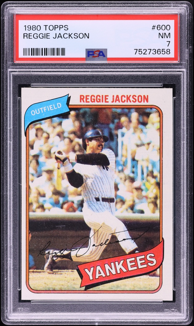 1980 Topps Reggie Jackson #600 PSA 7 NRMT