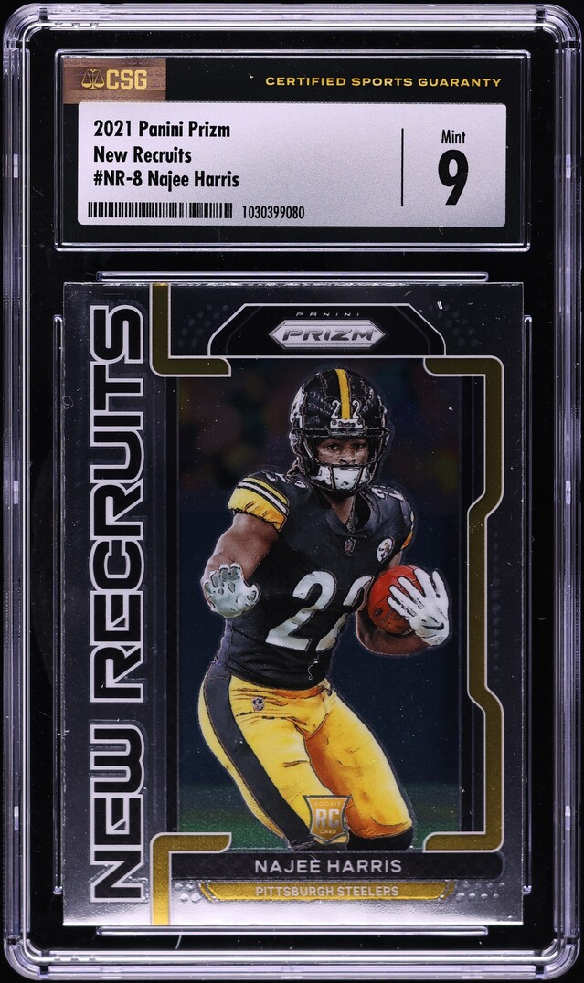 2021 Panini Prizm New Recruits Najee Harris ROOKIE #NR-8 CSG 9 MINT
