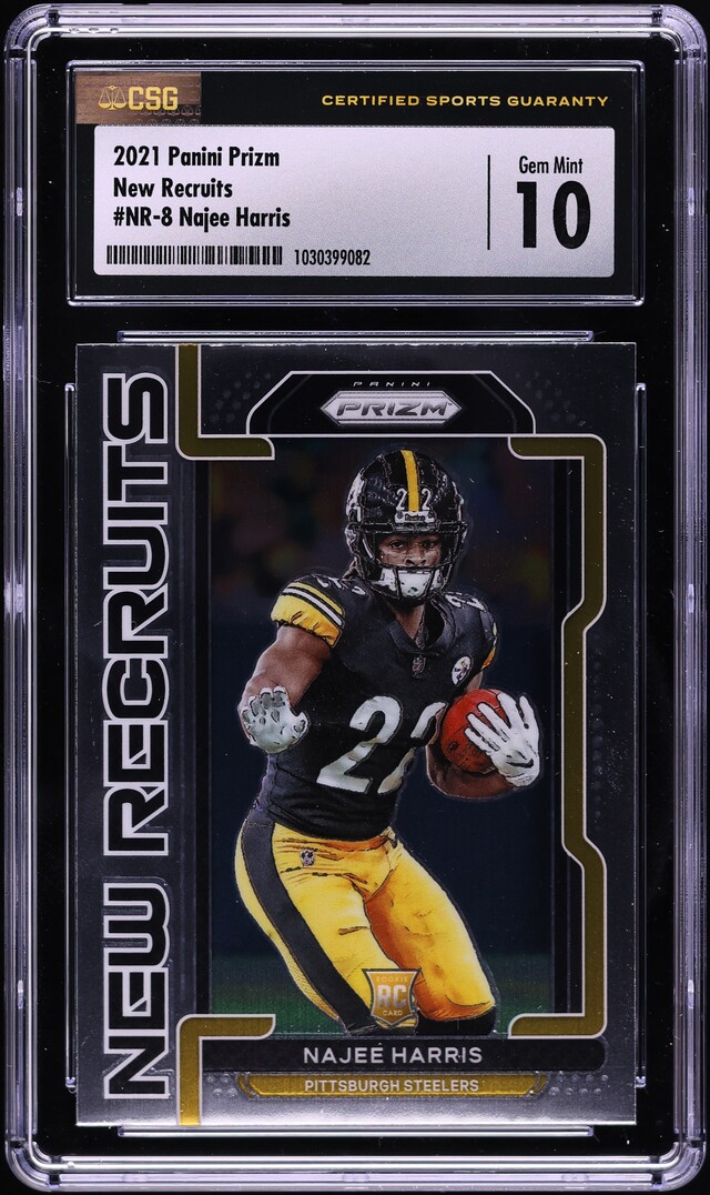 2021 Panini Prizm New Recruits Najee Harris ROOKIE #NR-8 CSG 10 GEM MINT