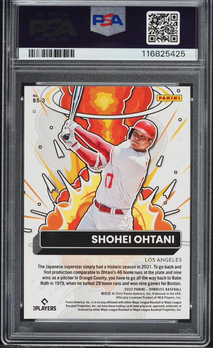 2022 Donruss Bomb Squad Diamond Shohei Ohtani #BS-3 PSA 6 EXMT