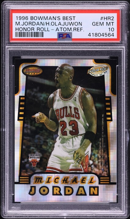 マイケルジョーダン 1997 Bowman's Refractor Michael Jordan 1996-97 Bowman's Best Cuts Atomic Refractor