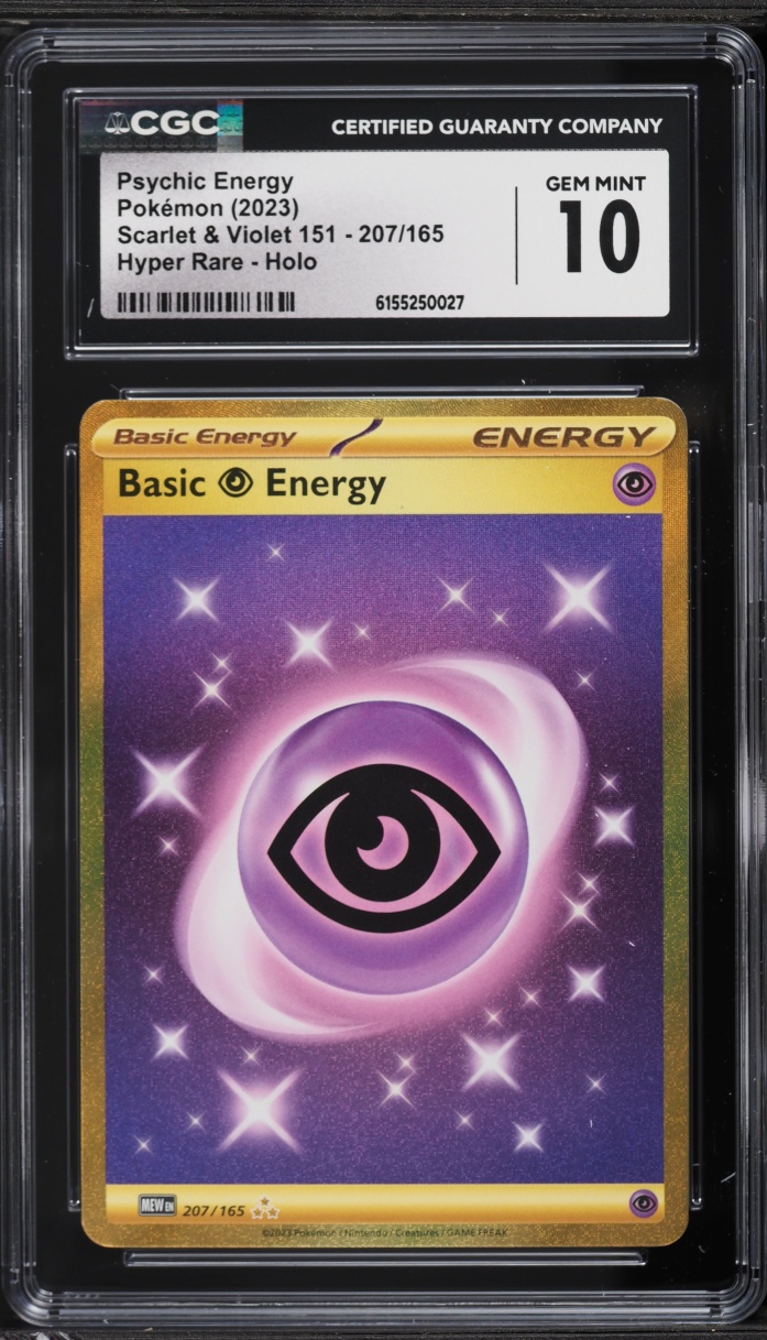 2023 Pokemon Scarlet & Violet 151 Gold Rare Psychic Energy #207 CGC 10 GEM MINT
