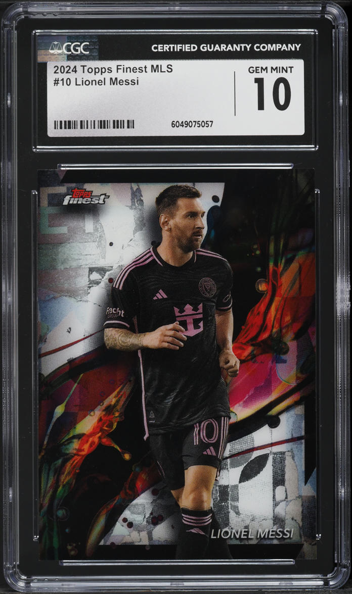2024 Finest MLS Lionel Messi #10 CGC 10 GEM MINT