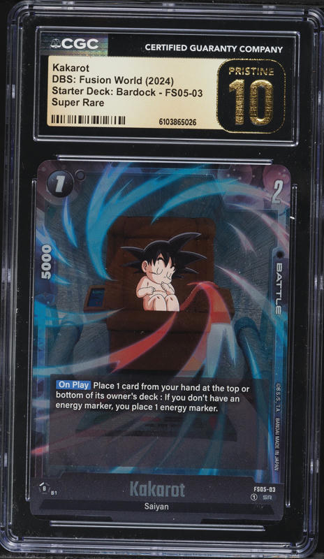 2024 DBS Fusion World Regionals Top Prize Bardock #FS05-11 PSA 10