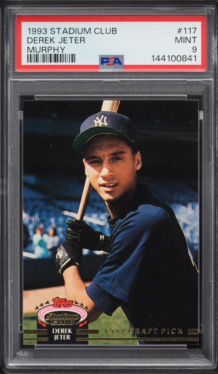 1993 Stadium Club Murphy Derek Jeter ROOKIE #117 PSA 9 MINT