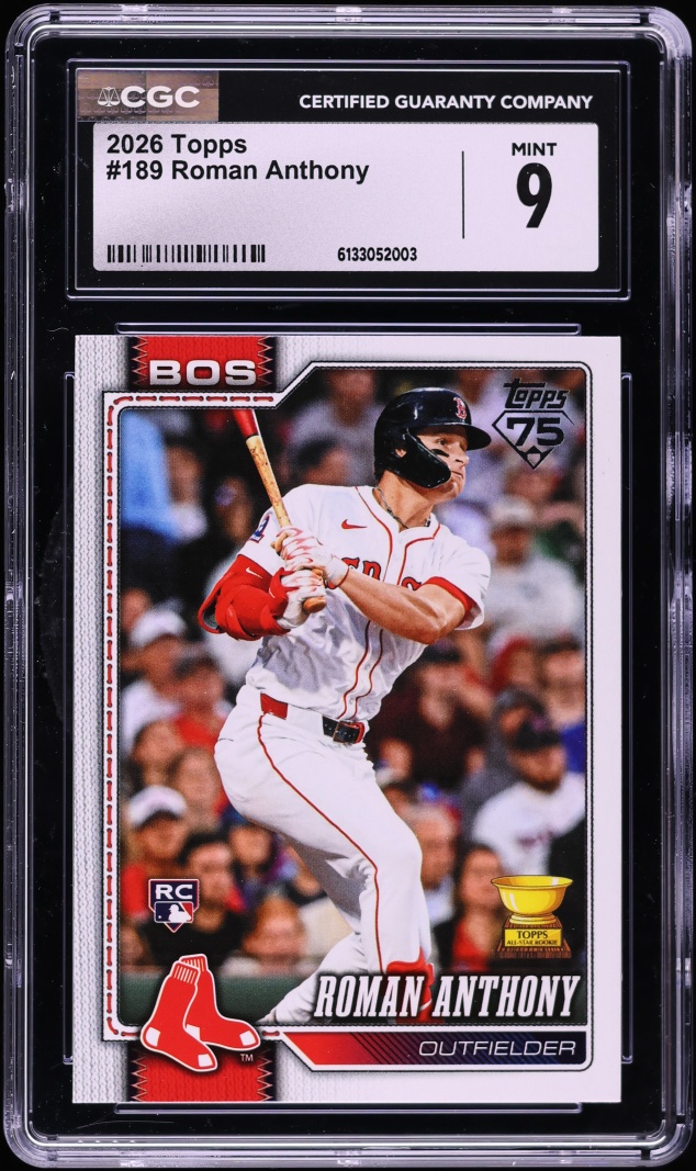 2026 Topps Roman Anthony ROOKIE #189 CGC 9 MINT