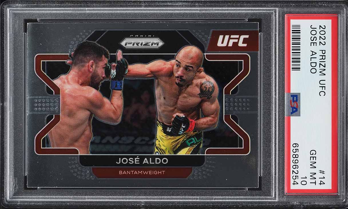2022 Panini Prizm UFC Jose Aldo #14 PSA 10 GEM MINT