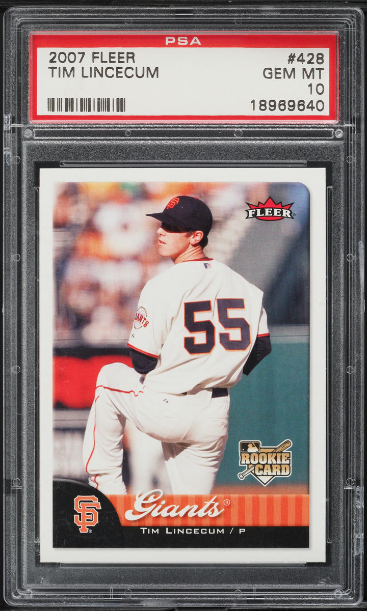 2007 Fleer Tim Lincecum ROOKIE #428 PSA 10 GEM MINT