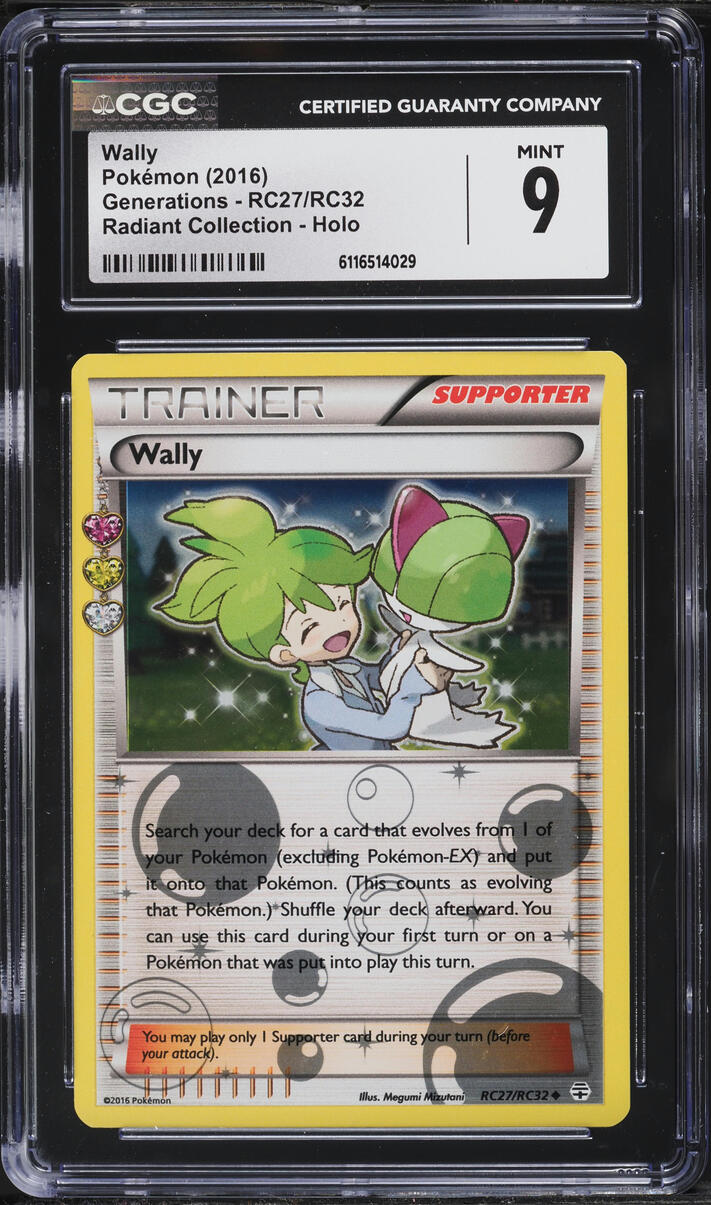 2016 Pokemon XY Generations Radiant Collection Holo Wally #RC27 CGC 9 MINT
