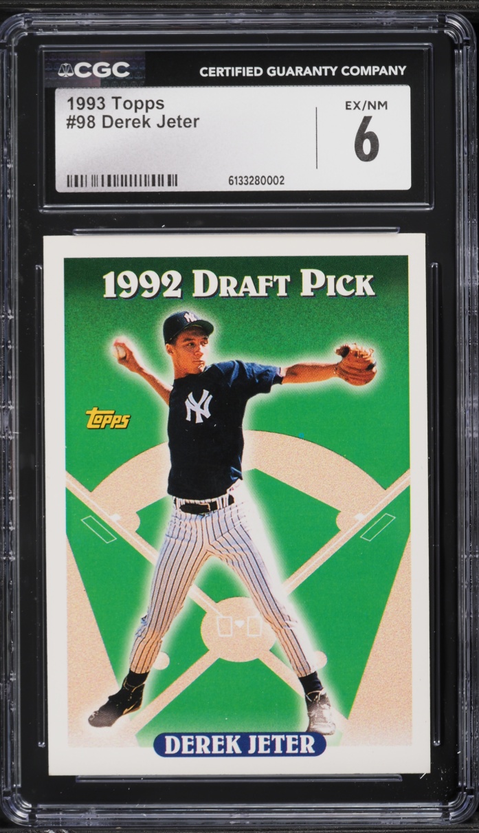 1993 Topps Derek Jeter ROOKIE #98 CGC 6 EXMT