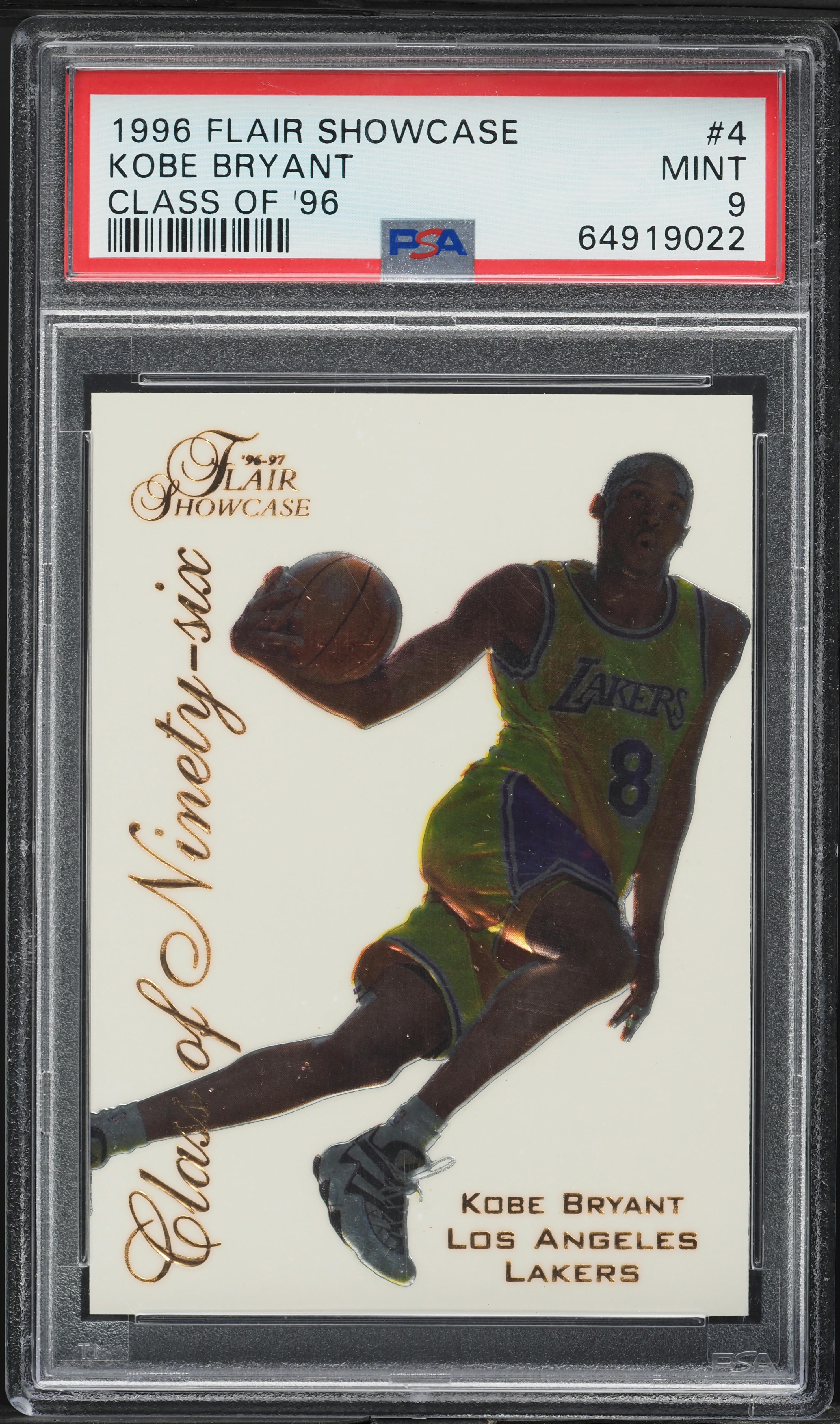 その他 1996-97 Flair Showcase #4 Class of 96' Kobe Bryant 1996 Flair Showcase #4 Class of '96 Price Guide