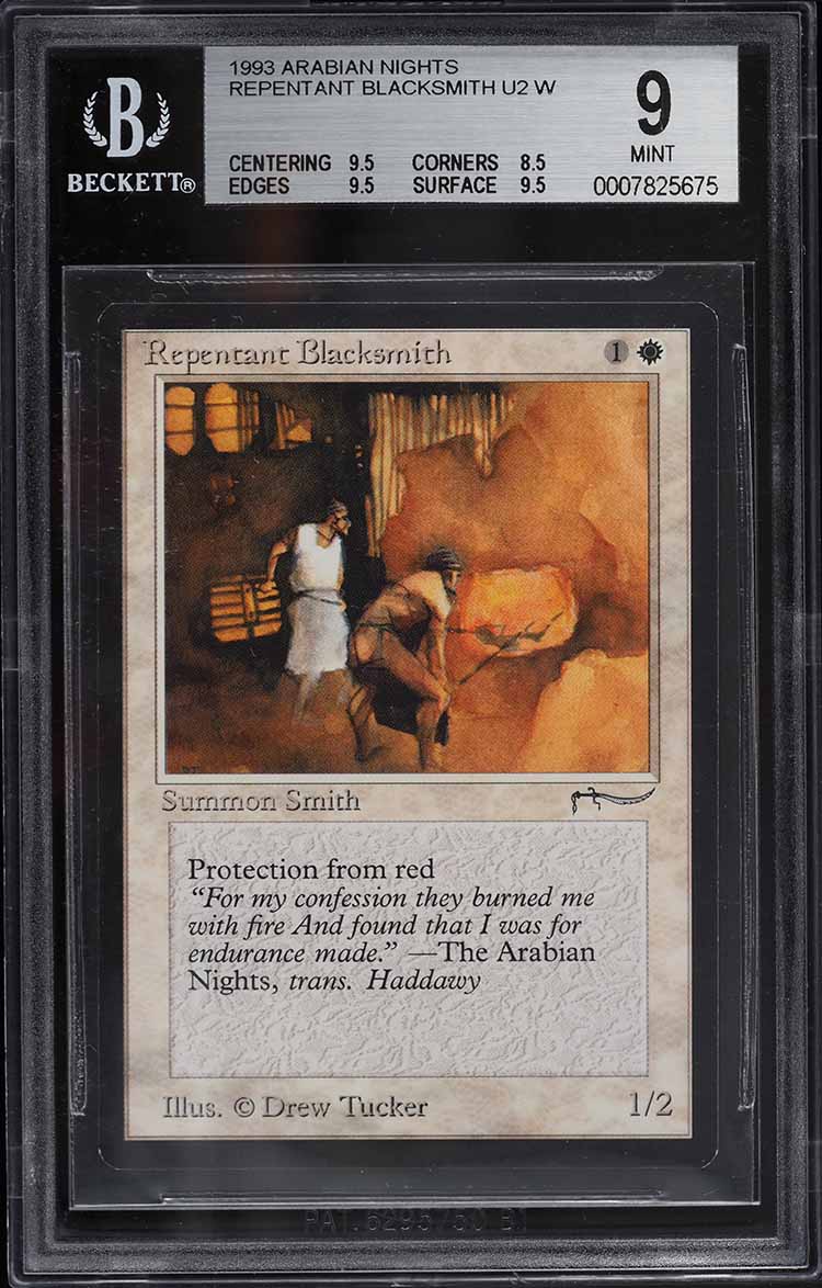 1993 Magic The Gathering MTG Arabian Nights Pyramids U2 A BGS 6.5
