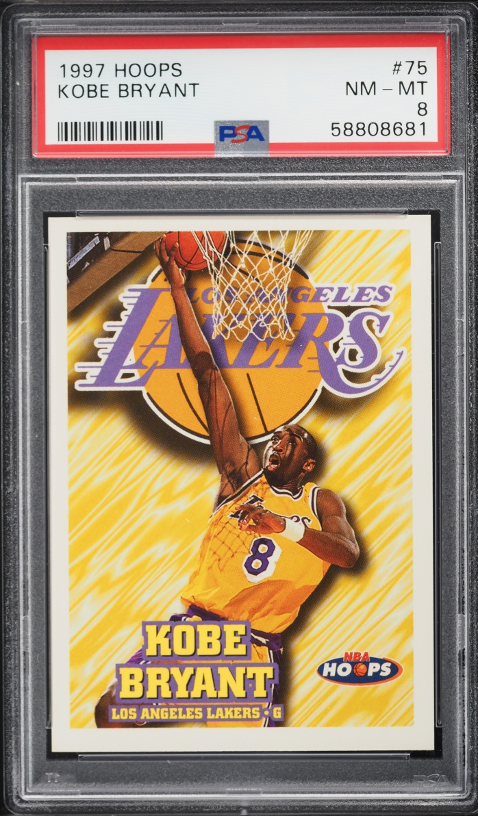 1997 Hoops Kobe Bryant #75 PSA 8 NM-MT