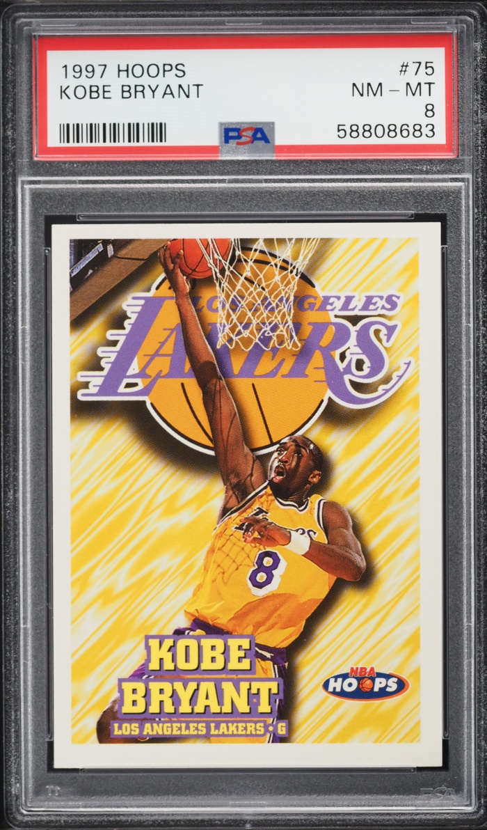 1997 Hoops Kobe Bryant #75 PSA 8 NM-MT