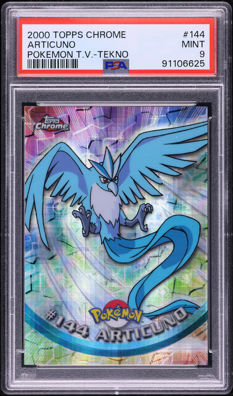 2000 Topps Chrome Pokemon Series 2 Tekno Articuno #144 PSA 9 MINT