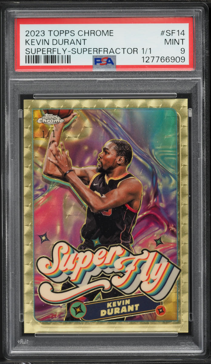 2023 Topps Chrome Superfly Superfractor Kevin Durant 1/1 #SF14 PSA 9 MINT - Photo 1