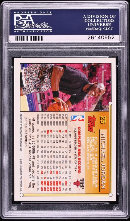 1993 Topps Gold Michael Jordan #23 PSA 10 GEM MINT