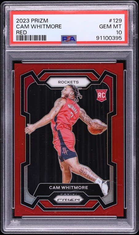 2023 Panini Prizm Red Cam Whitmore ROOKIE /299 #129 PSA 10 GEM MINT