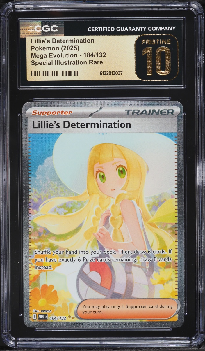 2025 Pokemon Mega Evolution SIR Lillie's Determination #184 CGC 10 PRISTINE