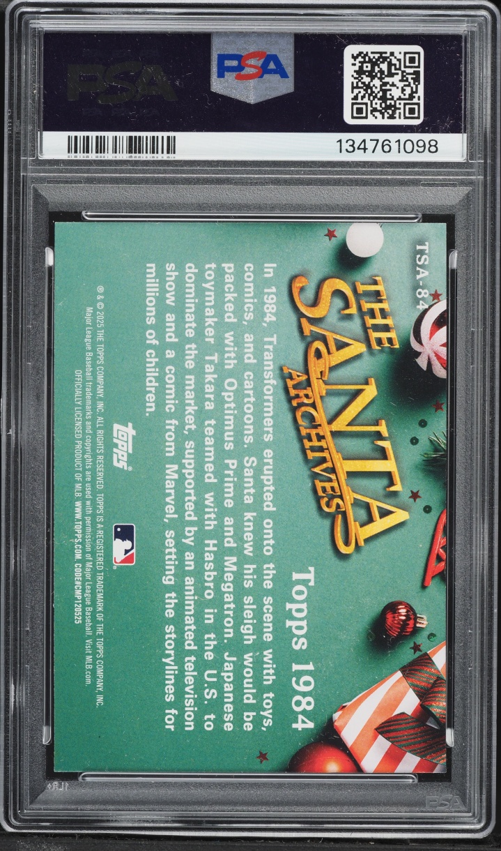 2025 Topps Holiday The Santa Archives Santa Claus #84 PSA 9 MINT
