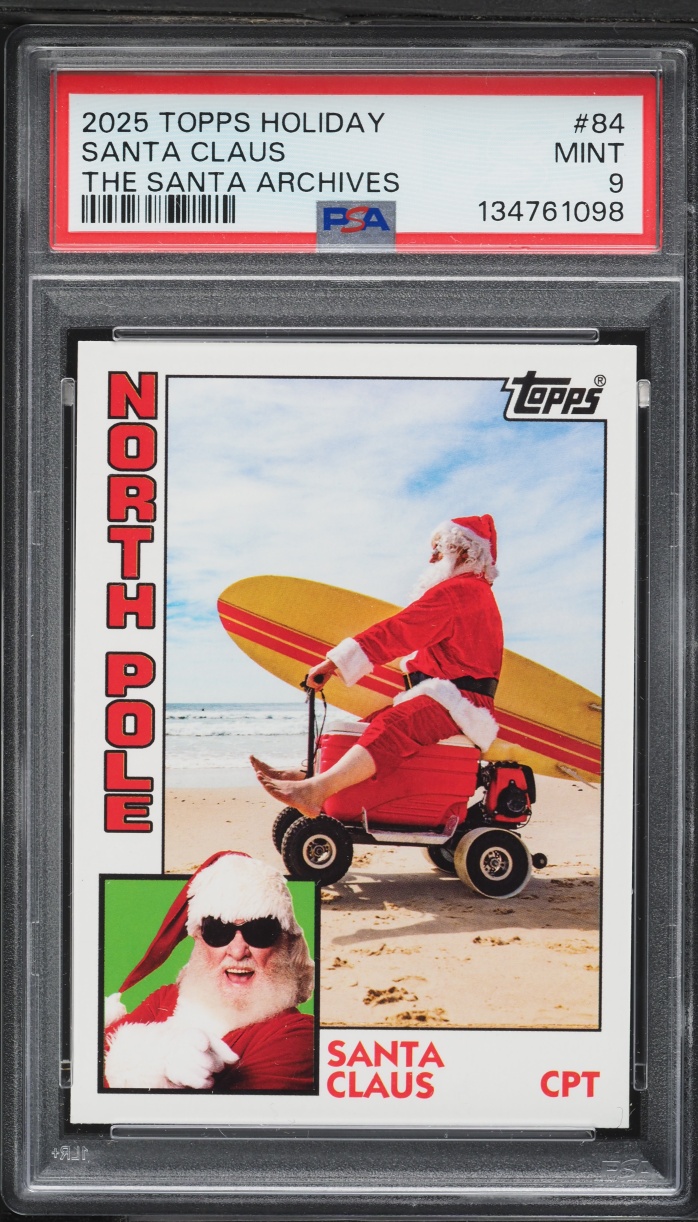 2025 Topps Holiday The Santa Archives Santa Claus #84 PSA 9 MINT
