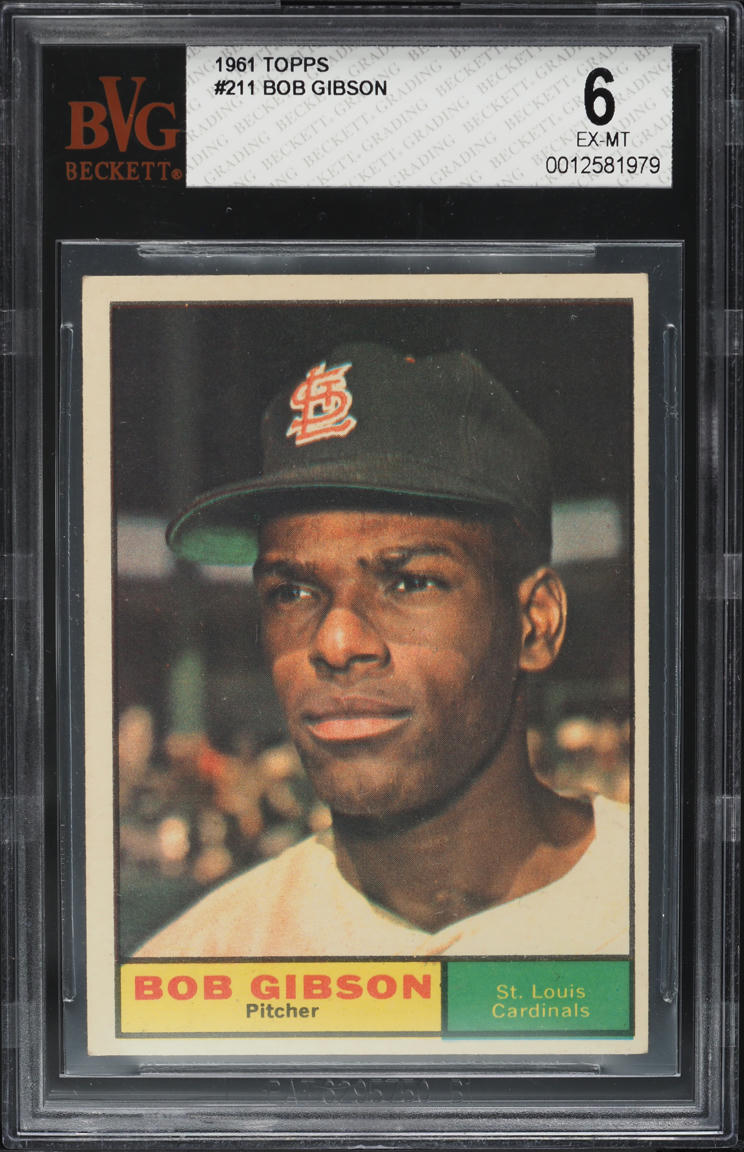 1961 Topps Bob Gibson #211 BVG 6 EXMT