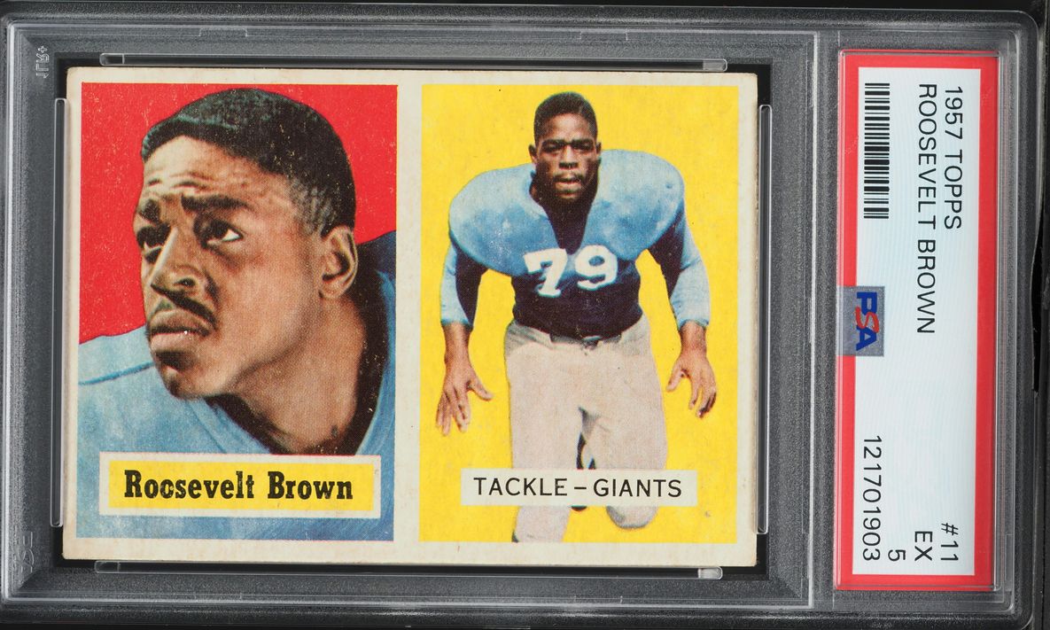 1957 Topps Football Roosevelt Brown #11 PSA 5 EX