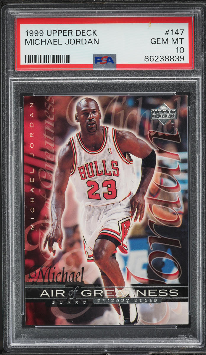 1999 Upper Deck Air Of Greatness Michael Jordan #147 PSA 10 GEM MINT