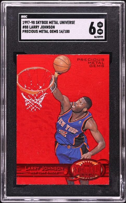 1997 Metal Universe Precious Metal Gems Tracy McGrady PMG ROOKIE