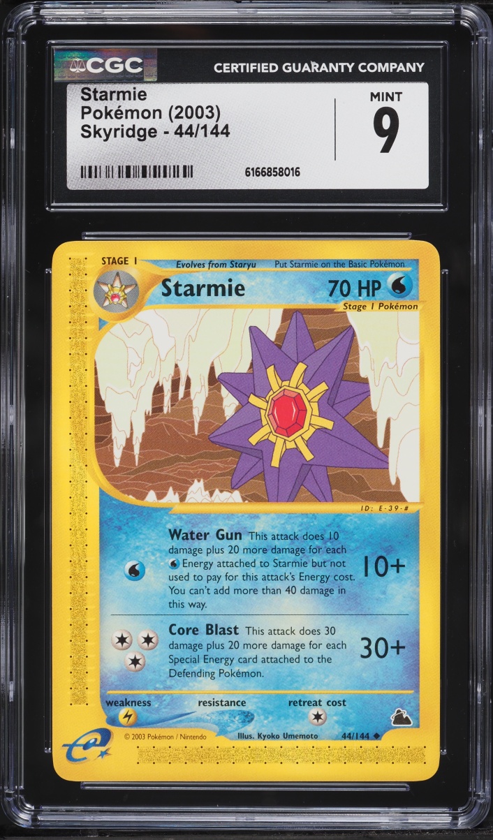 2003 Pokemon Skyridge Starmie #44 CGC 9 MINT