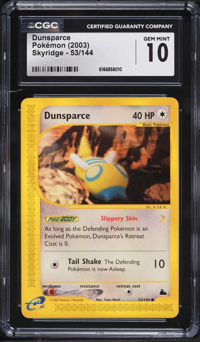 2003 Pokemon Skyridge Dunsparce #53 CGC 10 GEM MINT