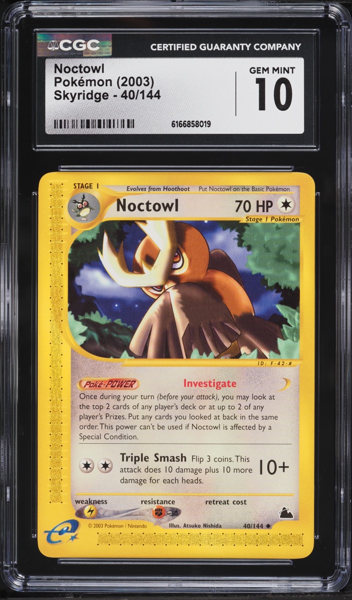 2003 Pokemon Skyridge Noctowl #40 CGC 10 GEM MINT