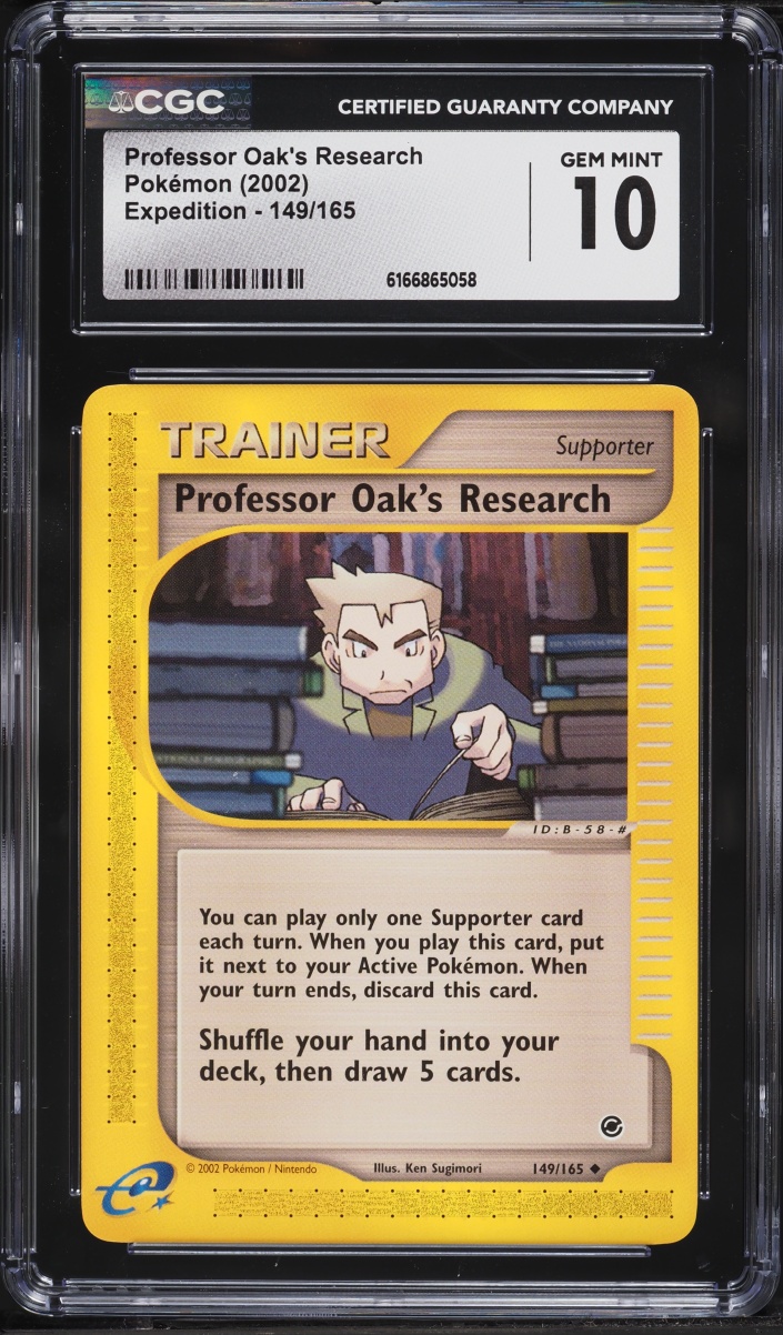 2002 Pokemon Expedition Professor Oak's Research #149 CGC 10 GEM MINT