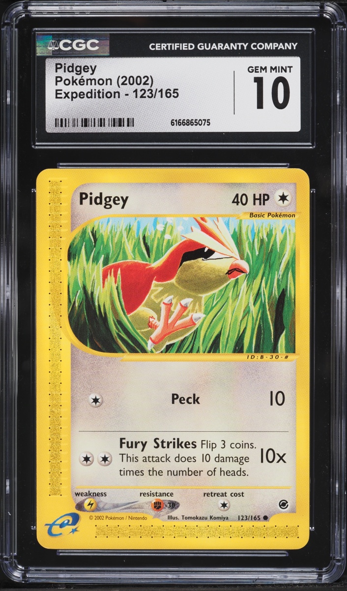 2002 Pokemon Expedition Pidgey #123 CGC 10 GEM MINT