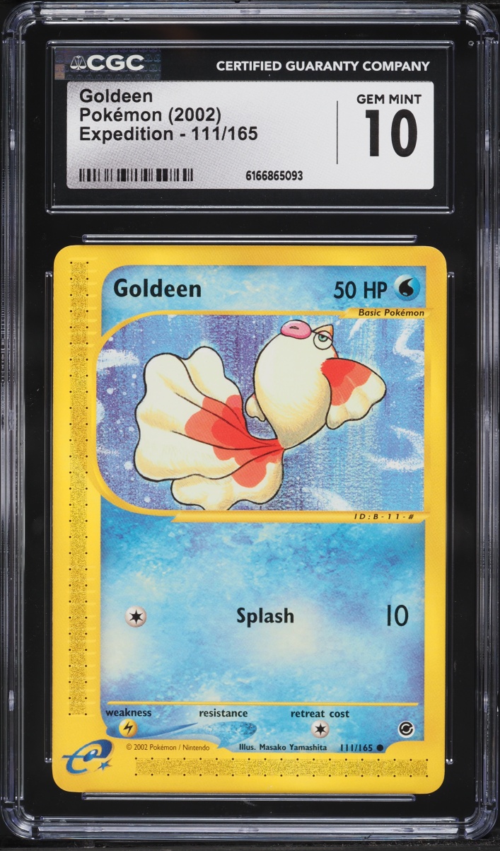 2002 Pokemon Expedition Base Set Goldeen #111 CGC 10 GEM MINT