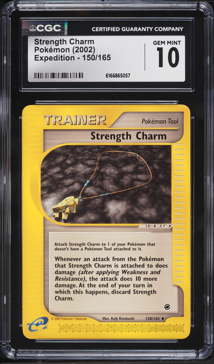 2002 Pokemon Expedition Strength Charm #150 CGC 10 GEM MINT