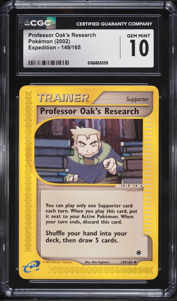 2002 Pokemon Expedition Base Set Professor Oak's Research #149 CGC 10 GEM MINT