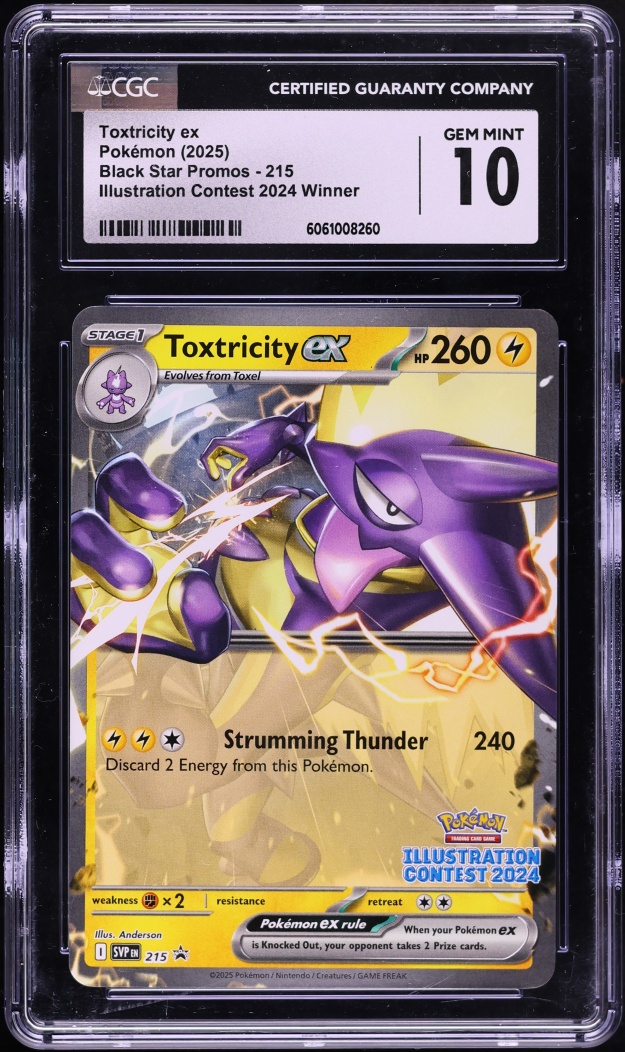 2025 Pokemon SV Promo Illustration Contest '24 Winner Toxtricity ex #215 CGC 10 GEM MINT