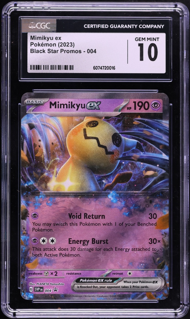 2023 Pokemon Scarlet & Violet Promo Holo Mimikyu ex #4 CGC 10 GEM MINT