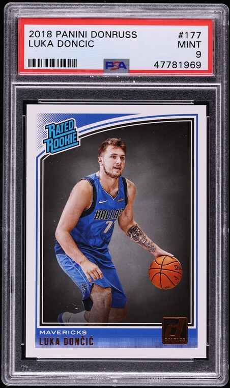 2018 Donruss Basketball Luka Doncic ROOKIE #177 PSA 9 MINT
