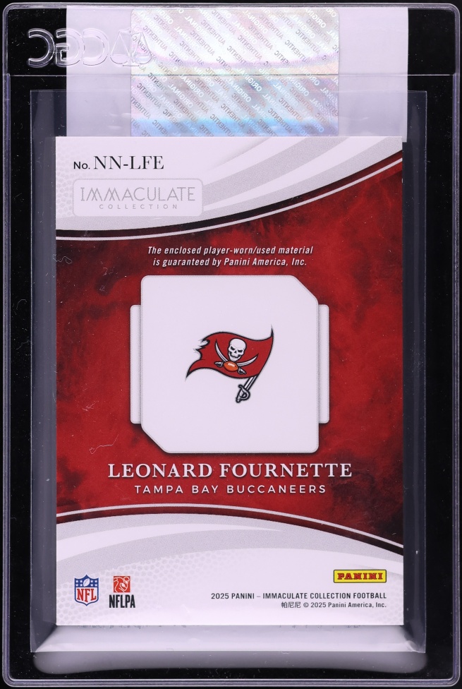 2025 Immaculate Collection Nameplate Nobility Leonard Fournette PATCH 9/9 #NN-LFE CGC AUTH